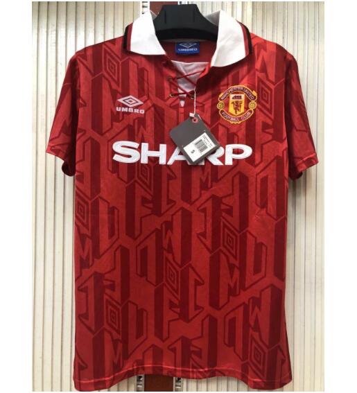 1994 Manchester United Retro Home Kit Soccer Jersey